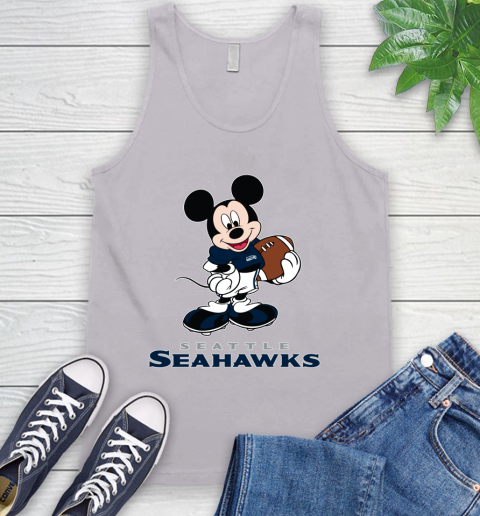 NFL Football Seattle Seahawks Cheerful Mickey Mouse Shirt Tank Top 4