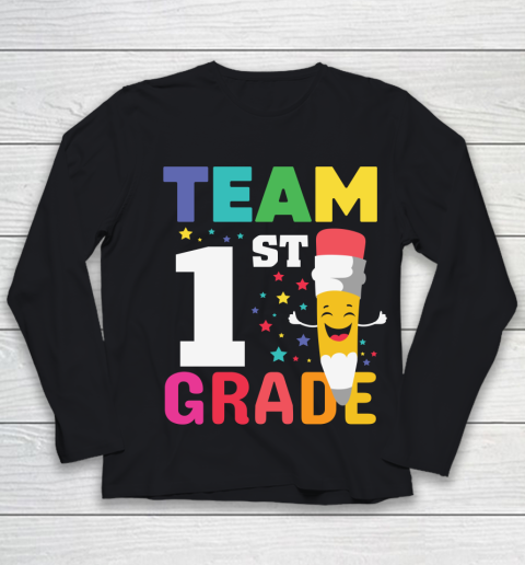Back To School Shirt Team 1st Grade Youth Long Sleeve