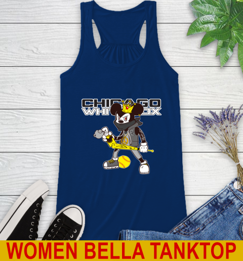 Chicago White Sox MLB Baseball Mickey Peace Sign Sports Racerback Tank 9