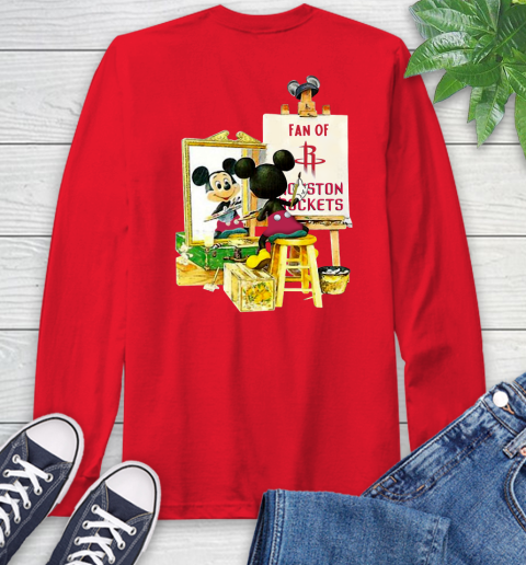 NBA Basketball Houston Rockets Mickey Drawing Shirt 65