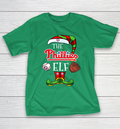Philadelphia Phillies Christmas ELF Funny MLB T-Shirt 5