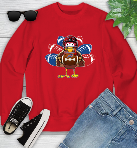 Buffalo Bills Turkey Thanksgiving Day Youth Sweatshirt 9