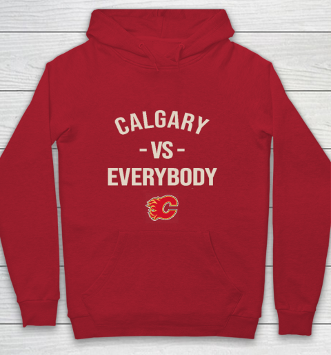 Calgary Flames Vs Everybody Youth Hoodie 7