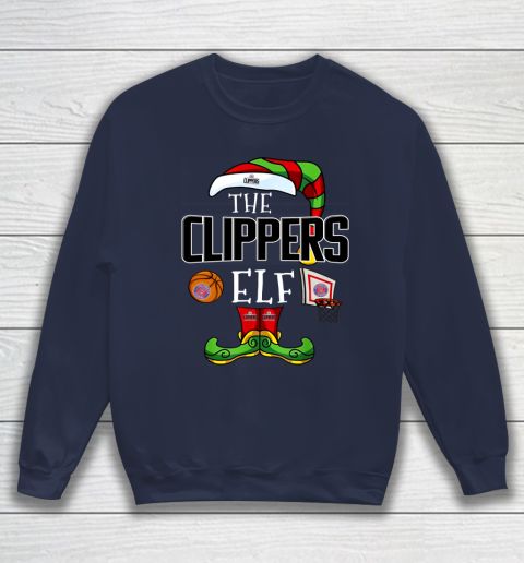 LA Clippers Christmas ELF Funny NBA Sweatshirt 2