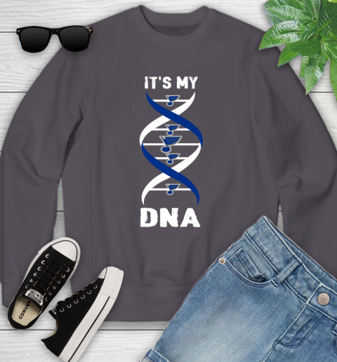 St.Louis Blues NHL Hockey It's My DNA Sports Youth Sweatshirt 5