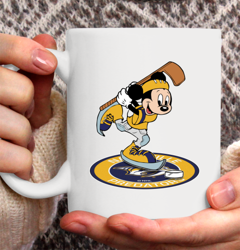 NHL Hockey Nashville Predators Cheerful Mickey Disney Shirt Ceramic Mug 15oz 2