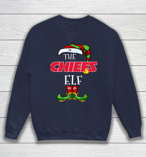 Kansas City Chiefs Christmas ELF Funny NFL Sweatshirt 2
