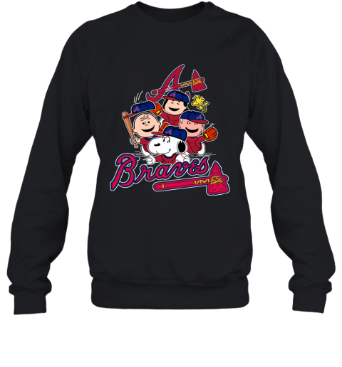 MLB Atlanta Braves Snoopy Charlie Brown Woodstock The Peanuts Movie  Baseball T Shirt - Rookbrand