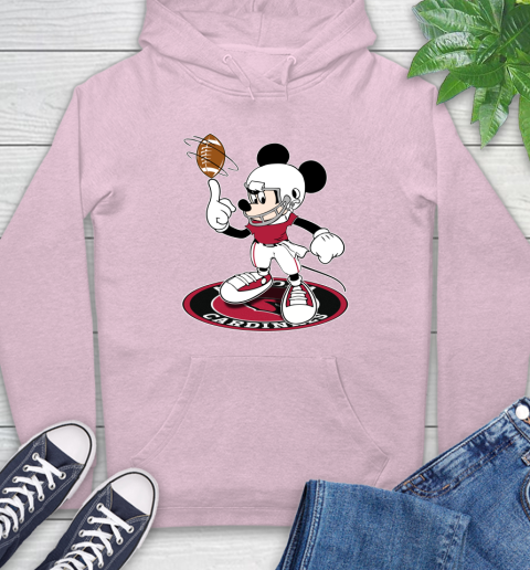 NFL Football Arizona Cardinals Cheerful Mickey Disney Shirt fish pond Hoodie 10