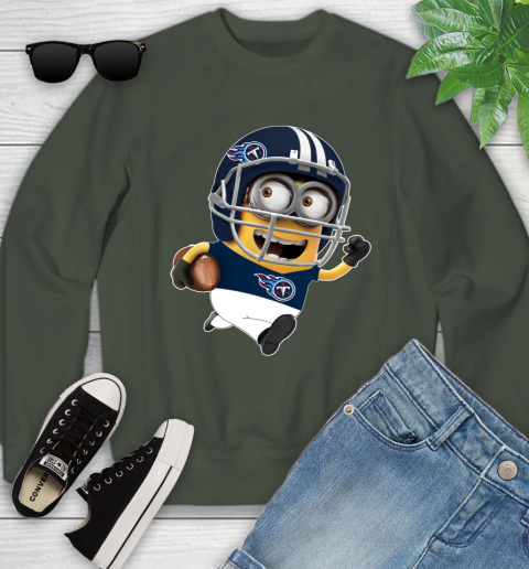NFL Tennessee Titans Minions Disney Football Sports Youth Sweatshirt 10