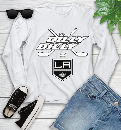 NHL Los Angeles Kings Dilly Dilly Hockey Sports Youth Long Sleeve