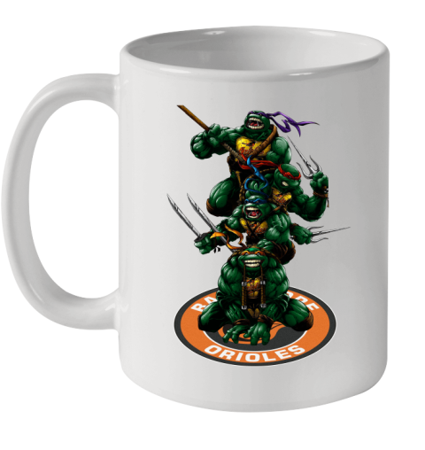 MLB Baseball Baltimore Orioles Teenage Mutant Ninja Turtles Shirt Ceramic Mug 11oz