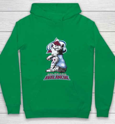NHL My Cat Loves Colorado Avalanche Hockey Youth Hoodie 4