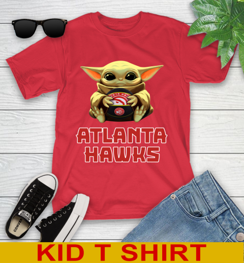 NBA Basketball Atlanta Hawks Star Wars Baby Yoda Shirt 110