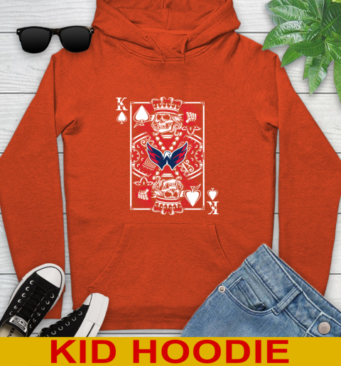 Washington Capitals NHL Hockey The King Of Spades Death Cards Shirt Youth Hoodie 4