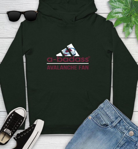 NHL A Badass Colorado Avalanche Fan Adidas Hockey Sports Youth Hoodie 14