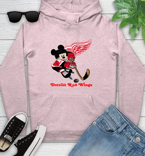 NHL Detroit Red Wings Mickey Mouse Disney Hockey T Shirt Youth Hoodie 10