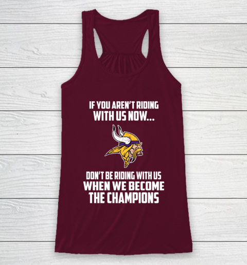 NFL Minnesota Vikings Football We Become The Champions Racerback Tank 2