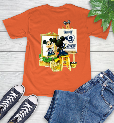 NFL Football Los Angeles Rams Mickey Drawing Shirt 4