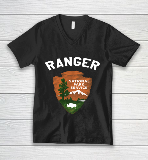 U S National Park Ranger T Shirt Camping Hiking V-Neck T-Shirt