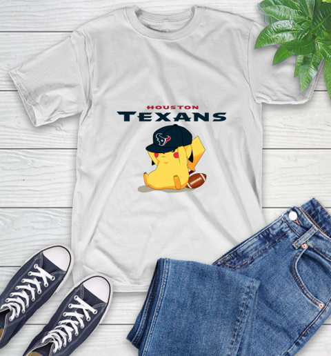 NFL Pikachu Football Sports Houston Texans T-Shirt