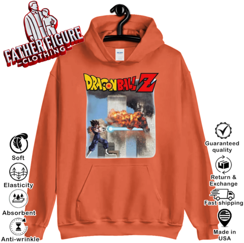 lzz7 dragon ball z hoodie 23 front orange