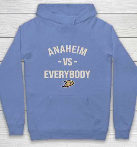 Anaheim Ducks Vs Everybody Youth Hoodie 8