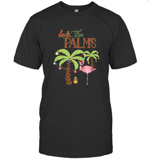 Tropical Christmas T Shirt Flamingo T-Shirt