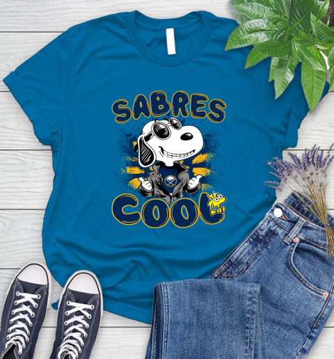 NHL Hockey Buffalo Sabres Cool Snoopy Shirt Women's T-Shirt 8