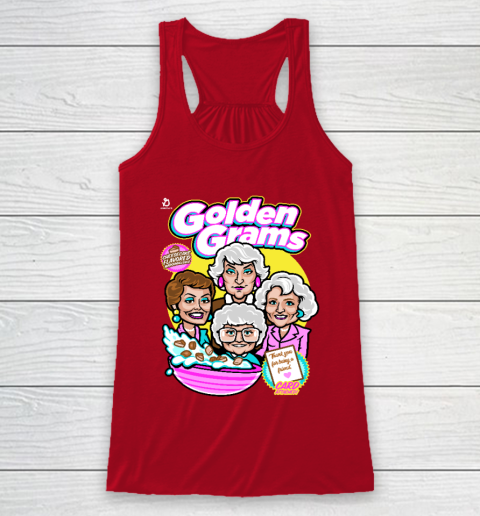 Golden Girls Tshirt Golden Grams Cereal Racerback Tank 4