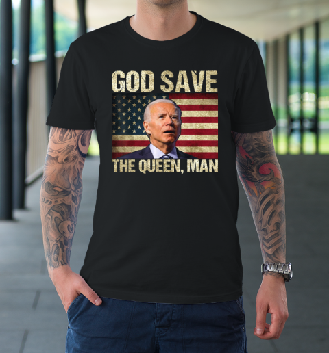 God Save The Queen Funny Joe Biden T-Shirt