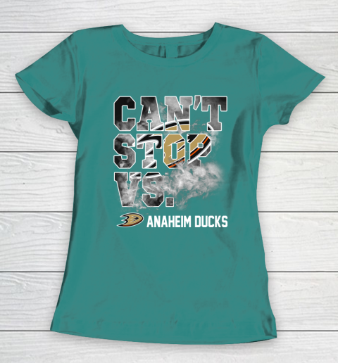 NHL Anaheim Ducks Hockey Can't Stop Vs Women's T-Shirt - Image 11