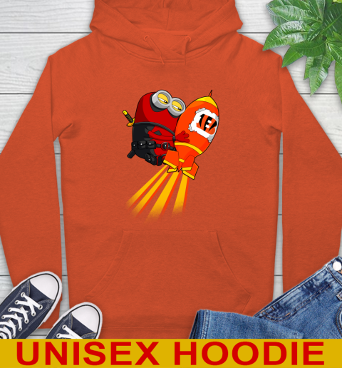 NFL Football Cincinnati Bengals Deadpool Minion Marvel Shirt Hoodie 4