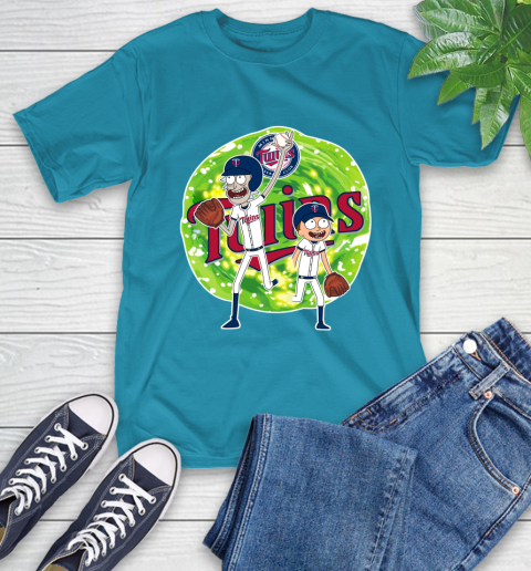 MLB Minnesota Twins Rick And Morty Baseball Sports T-Shirt 8
