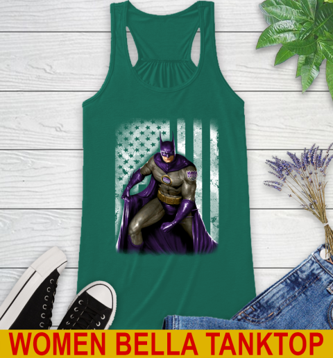 Sacramento Kings NBA Basketball Batman DC American Flag Shirt Racerback Tank 5