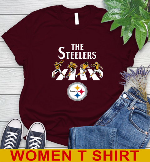NFL Football Pittsburgh Steelers The Beatles Rock Band Shirt Women's T-Shirt 6