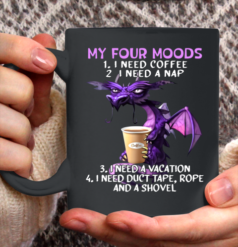 My Four Moods Glumy Dragon Ceramic Mug 11oz