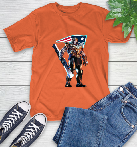 NFL Thanos Gauntlet Avengers Endgame Football New England Patriots T-Shirt 5