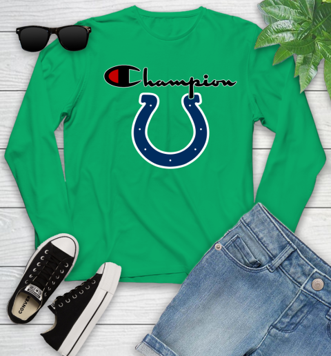 NFL Football Indianapolis Colts Champion Shirt Youth Long Sleeve 4