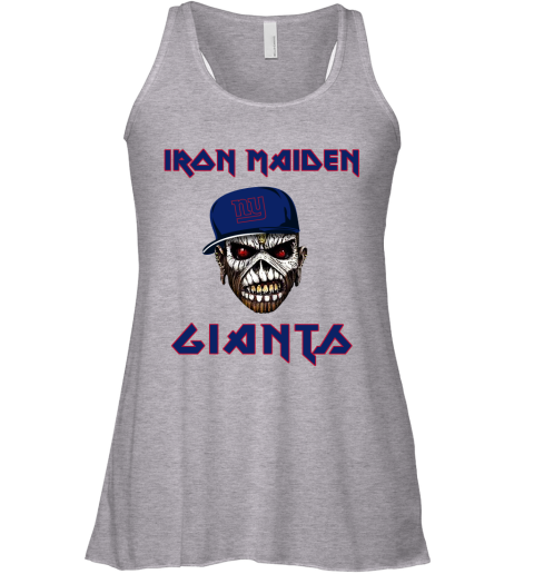 NFL New York Giants Iron Maiden Rock Band Music Football Sports ooLAU4Cw6XR flowy tank 32 95 151514 front athletic heather
