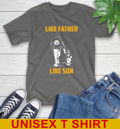 Pittsburgh Steelers NFL Football Like Father Like Son Sports T-Shirt 22