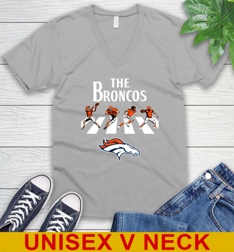 NFL Football Denver Broncos The Beatles Rock Band Shirt V-Neck T-Shirt 4 NFL Football Denver Broncos The Beatles Rock Band Shirt V-Neck T-Shirt - Image 4