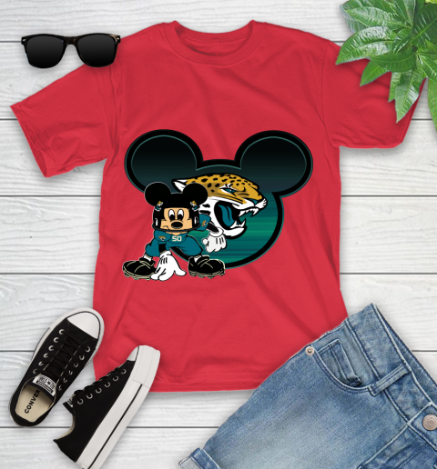 NFL Jacksonville Jaguars Mickey Mouse Disney Football T Shirt Youth T-Shirt 10