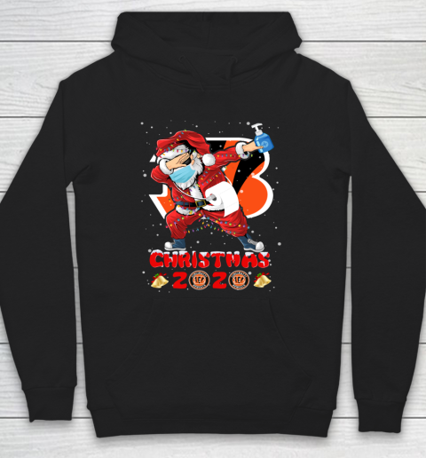Cincinnati Bengals Funny Santa Claus Dabbing Christmas 2020 NFL Hoodie