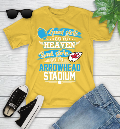 Kansas City Chiefs NFL Bad Girls Go To Arrowhead Stadium Shirt Youth T-Shirt 10