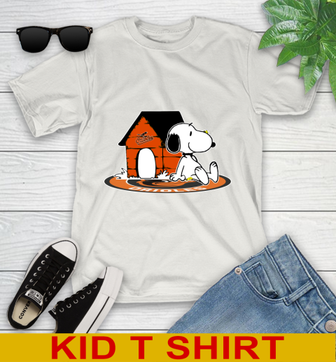 MLB Baseball Baltimore Orioles Snoopy The Peanuts Movie Shirt Youth T-Shirt 12