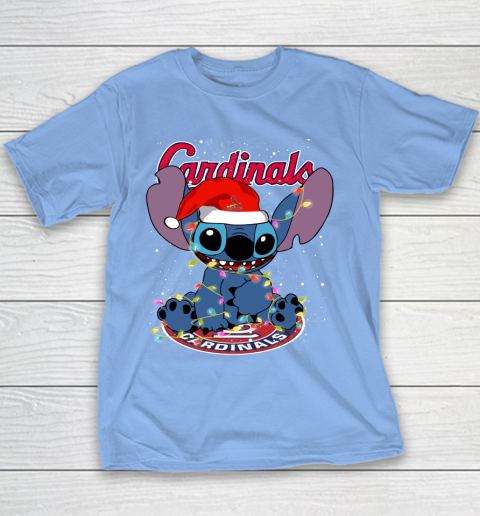 St.Louis Cardinals MLB noel stitch Baseball Christmas Youth T-Shirt 7