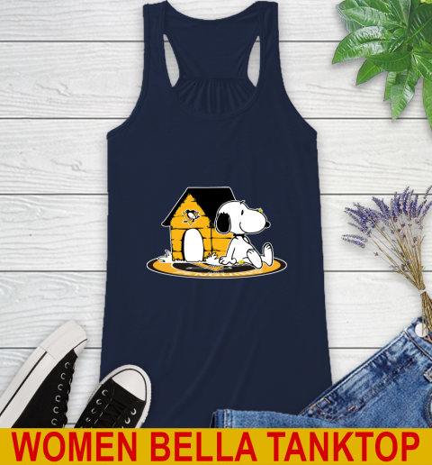 NHL Hockey Pittsburgh Penguins Snoopy The Peanuts Movie Shirt Racerback Tank 11