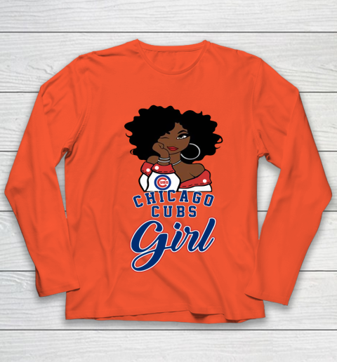Chicago Cubs Girl MLB Youth Long Sleeve 4