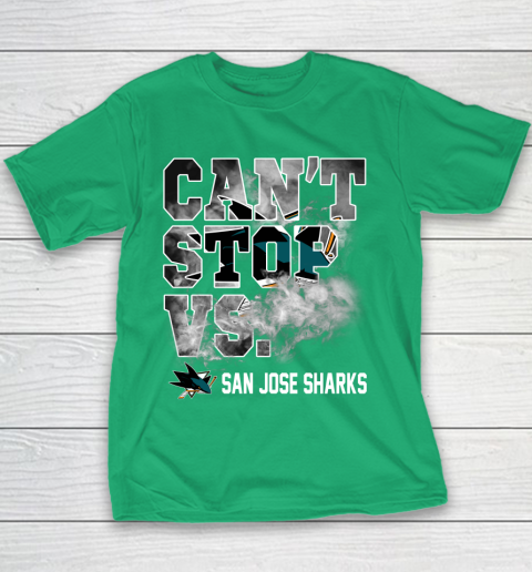 NHL San Jose Sharks Hockey Can't Stop Vs Youth T-Shirt 3